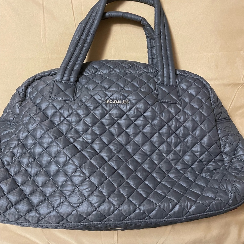 MZ Wallace Set - tote bag, backpack and small crossbody in granite color.
